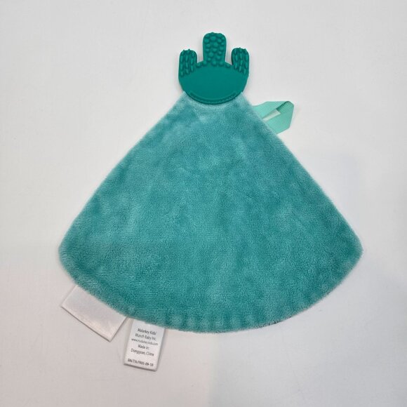 Malarkey Kids Green and White Munch-It Blanket Lovey Cacti Cutie Pie w/ Teether - Picture 3 of 6